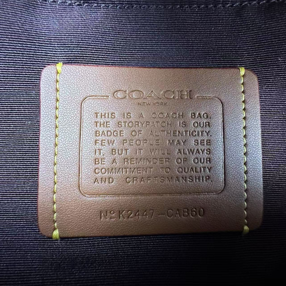 COACH Men's West Pack In Blocked Signature Canvas Walnut / Tan CAB60 NWT - Picture 7 of 9